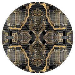 Brain Technology Data Digital Round Trivet by pakminggu