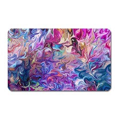 Painted Flames Magnet (rectangular) by kaleidomarblingart