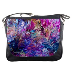 Painted flames Messenger Bag