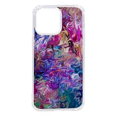 Painted Flames Iphone 14 Pro Max Tpu Uv Print Case by kaleidomarblingart