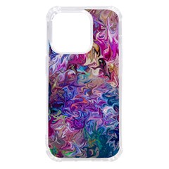 Painted Flames Iphone 14 Pro Tpu Uv Print Case by kaleidomarblingart