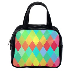 Low Poly Triangles Classic Handbag (one Side) by danenraven