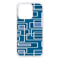 Geometric Rectangle Shape Linear Iphone 14 Pro Tpu Uv Print Case