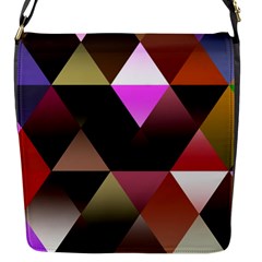 Abstract Geometric Triangles Shapes Flap Closure Messenger Bag (s) by danenraven