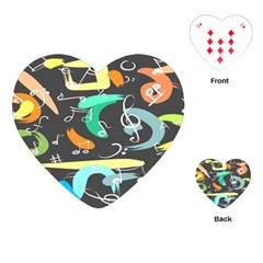 Repetition Seamless Child Sketch Playing Cards Single Design (heart)