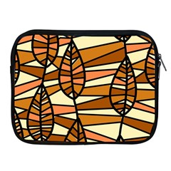 Autumn Leaf Mosaic Seamless Apple Ipad 2/3/4 Zipper Cases by danenraven