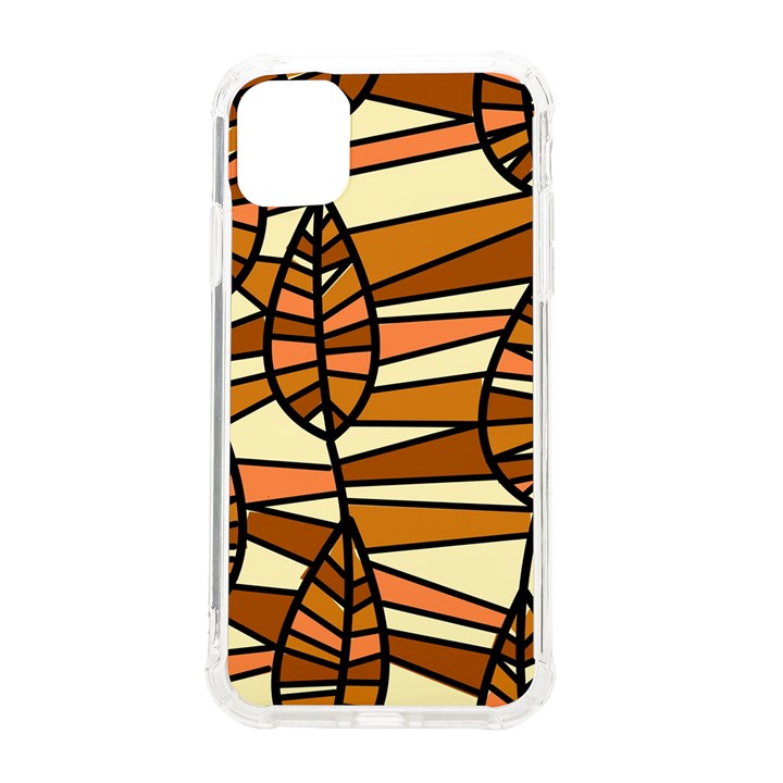 Autumn Leaf Mosaic Seamless iPhone 11 TPU UV Print Case