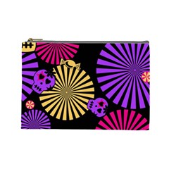 Seamless Halloween Day Of The Dead Cosmetic Bag (large) by danenraven