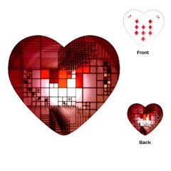 Pattern Structure Light Patterns Playing Cards Single Design (heart)