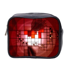 Pattern Structure Light Patterns Mini Toiletries Bag (two Sides)