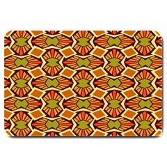 Geometry Shape Retro Trendy Symbol Large Doormat by danenraven