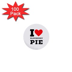 I Love Blueberry 1  Mini Buttons (100 Pack)  by ilovewhateva