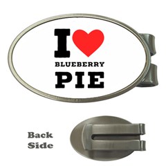 I Love Blueberry Money Clips (oval)  by ilovewhateva