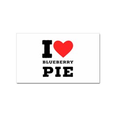 I Love Blueberry Sticker Rectangular (100 Pack) by ilovewhateva