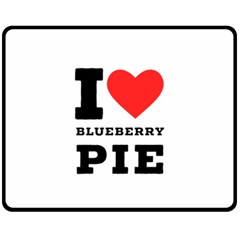 I Love Blueberry Fleece Blanket (medium) by ilovewhateva
