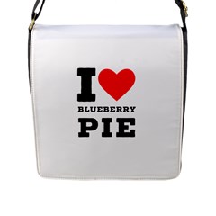 I Love Blueberry Flap Closure Messenger Bag (l) by ilovewhateva