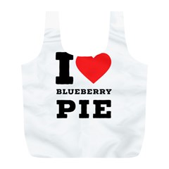 I Love Blueberry Full Print Recycle Bag (l) by ilovewhateva