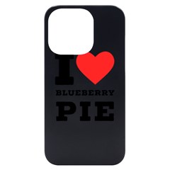 I Love Blueberry Iphone 14 Pro Black Uv Print Case by ilovewhateva