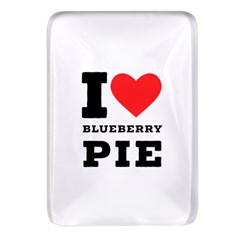 I Love Blueberry Rectangular Glass Fridge Magnet (4 Pack) by ilovewhateva