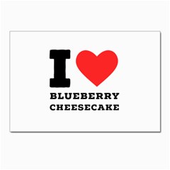 I Love Blueberry Cheesecake  Postcards 5  X 7  (pkg Of 10) by ilovewhateva