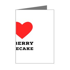 I Love Blueberry Cheesecake  Mini Greeting Card by ilovewhateva