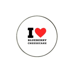 I Love Blueberry Cheesecake  Hat Clip Ball Marker (4 Pack) by ilovewhateva
