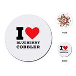 I love blueberry cobbler Playing Cards Single Design (Round) Front