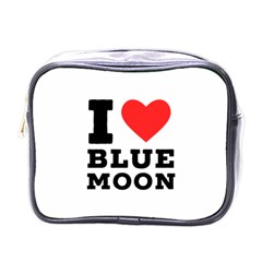 I Love Blue Moon Mini Toiletries Bag (one Side) by ilovewhateva