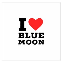 I Love Blue Moon Square Satin Scarf (36  X 36 ) by ilovewhateva