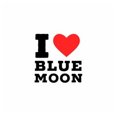 I Love Blue Moon Wooden Puzzle Square by ilovewhateva