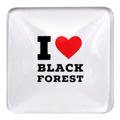 I Love Black Forest Square Glass Fridge Magnet (4 Pack)