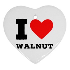 I Love Walnut Ornament (heart) by ilovewhateva