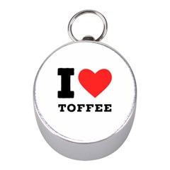 I Love Toffee Mini Silver Compasses