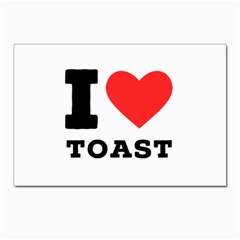 I Love Toast Postcard 4 x 6  (pkg Of 10) by ilovewhateva