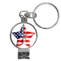 United States Of America Flag Of The United States Independence Day Nail Clippers Key Chain by danenraven