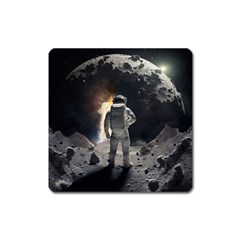 Astronaut Space Walk Square Magnet by danenraven