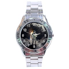 Astronaut Space Walk Stainless Steel Analogue Watch by danenraven