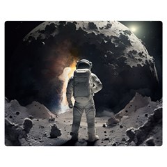 Astronaut Space Walk Premium Plush Fleece Blanket (medium)