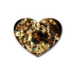 Science Fiction Background Fantasy Rubber Coaster (heart) by danenraven