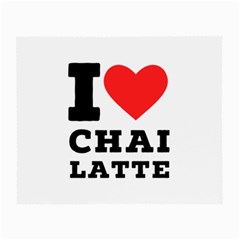 I Love Chai Latte Small Glasses Cloth (2 Sides) by ilovewhateva