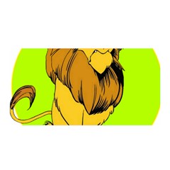 Lion Cartoon Parody Satin Wrap 35  X 70  by danenraven