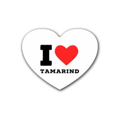 I Love Tamarind Rubber Coaster (heart) by ilovewhateva