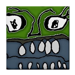 Extreme Closeup Angry Monster Vampire Face Towel by dflcprintsclothing