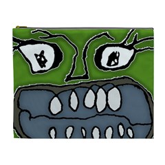 Extreme Closeup Angry Monster Vampire Cosmetic Bag (xl) by dflcprintsclothing