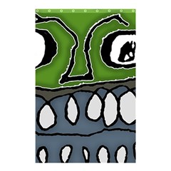 Extreme Closeup Angry Monster Vampire Shower Curtain 48  X 72  (small)  by dflcprintsclothing