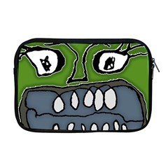 Extreme Closeup Angry Monster Vampire Apple Macbook Pro 17  Zipper Case by dflcprintsclothing