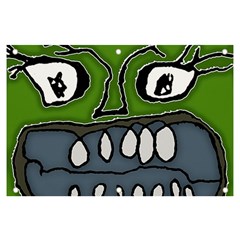 Extreme Closeup Angry Monster Vampire Banner And Sign 6  X 4  by dflcprintsclothing