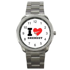 I Love Sherbet Sport Metal Watch by ilovewhateva