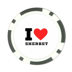 I Love Sherbet Poker Chip Card Guard by ilovewhateva