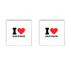 I Love Saffron Cufflinks (square) by ilovewhateva